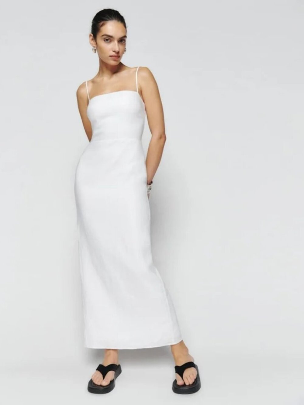 Reformation Frankie Linen Dress